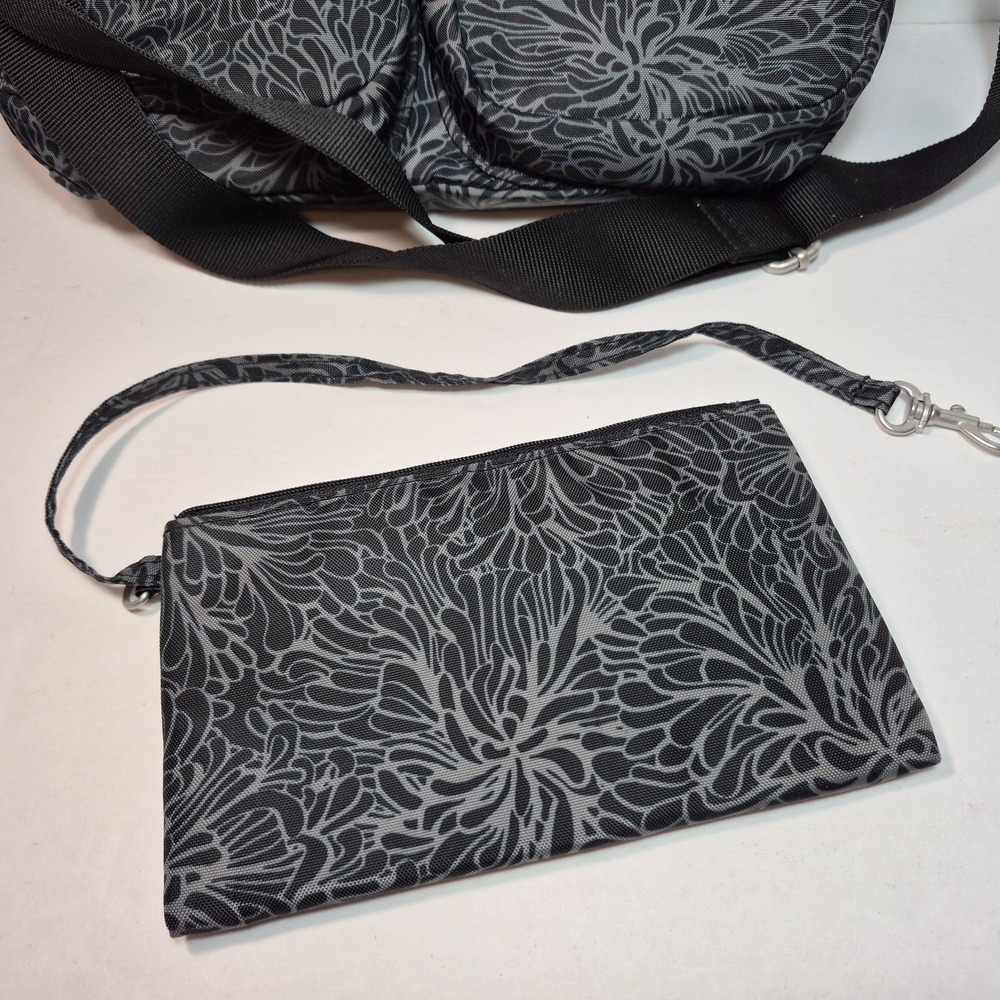Baggallini Modern Everywhere Bag and Wallet Midnight Blossom Print - Picture 3 of 16